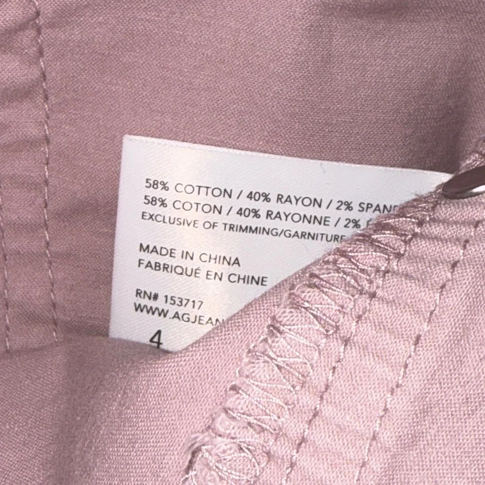 AG Adriano Goldschmied Twiggy Luxe Super Skinny Light Pink Straight-Leg Jeans 4